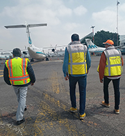Supervisión mantenimiento de pavimentos en pista 10-28, plataforma de aviación comercial y  general en  Aeropuerto Internacional de Chetumal,Quintana Roo, 2022
