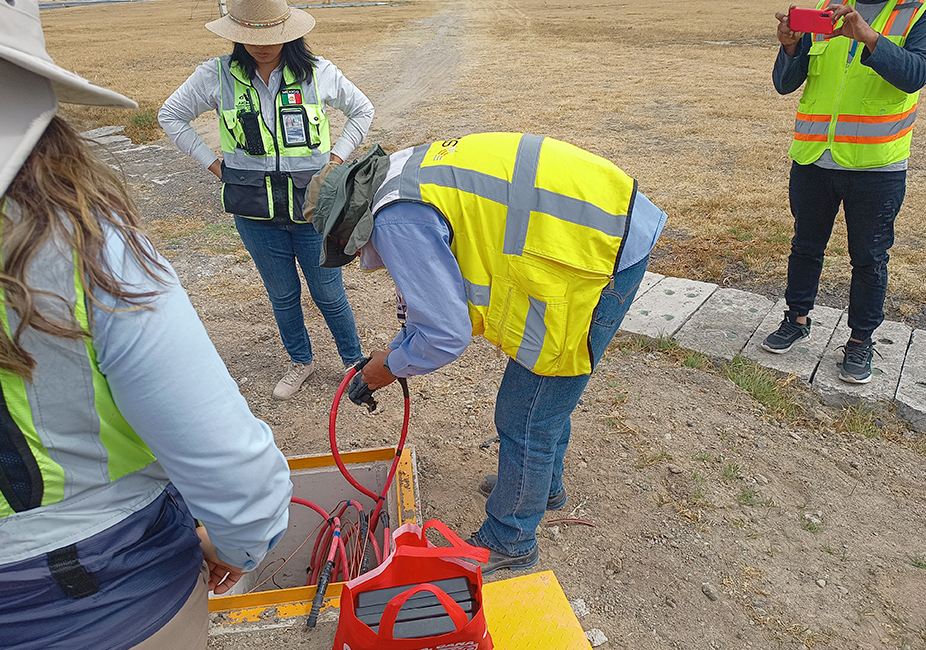 Intalación de registros para cableado electrico hacia zona de centro de control SEDENA, ASA PBL 2023