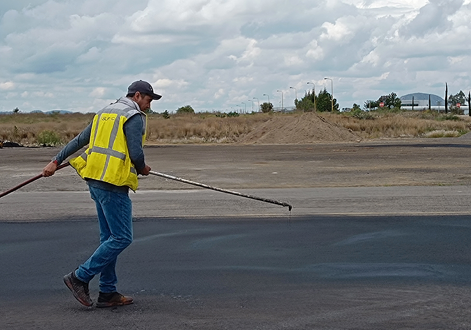 Trabajos terminados de colocación de sello en plataforma comercial 01, ASA PBL 2023