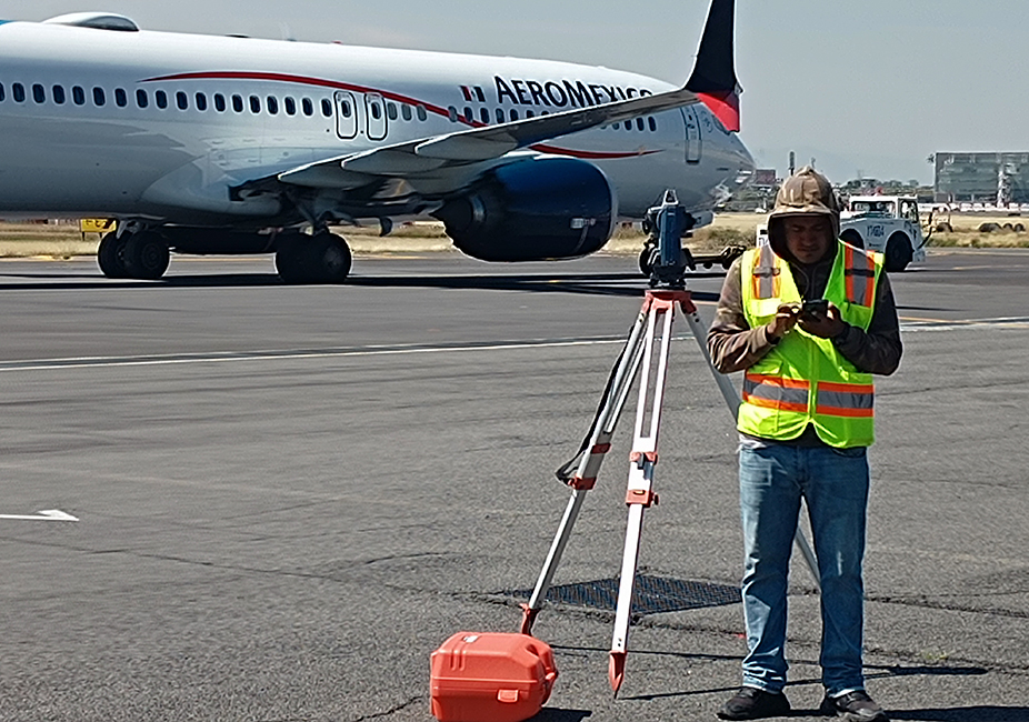 Verificación de puntos en para trazo de señalamiento horizontal por medio de estacion total para planos ASBUILT, ASA CTM 2022